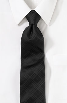 black burberry tie